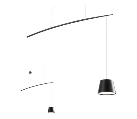 Svietidlá Redo 01-1498 - LED Luster na lanku LOLLI LED/6W/230V čierna 01-1498