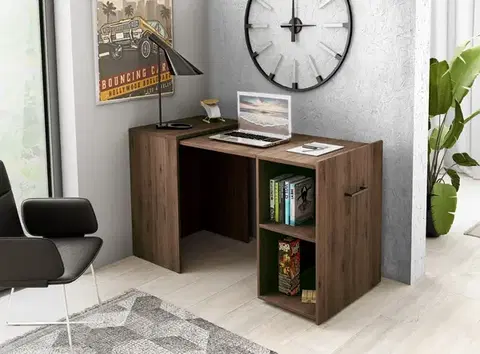 Písacie stoly SHIFT výsuvný písací stôl, orech