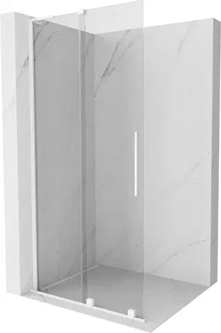 Sprchové dvere MEXEN/S - Velar L Sprchová zástena posuvná Walk-in 90 x 200, transparent 8 mm, biela 871-090-003-03-20