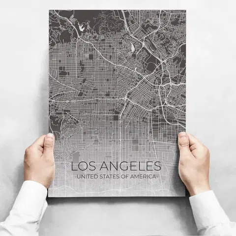 Moderné obrazy Obrazy na stenu - Map of Los Angeles