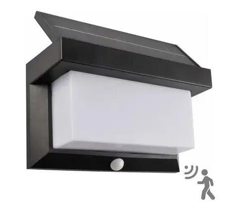 Svietidlá  LED Solárne nástenné svietidlo so senzorom TONY LED/3,7V 1800 mAh IP44 325464