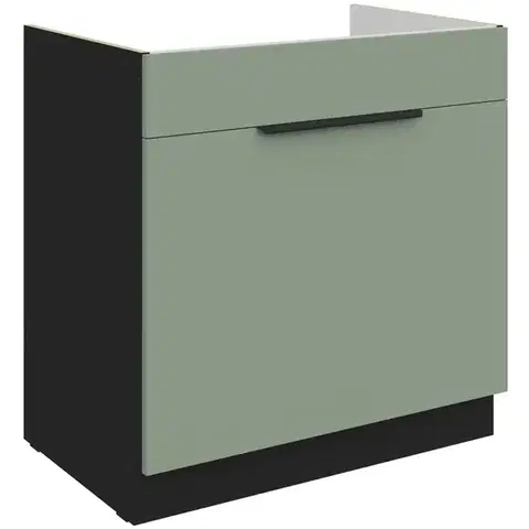 Kuchynské skrinky stojace Kuchynská skrinka Aria-Sa/Bl Anti Fingerprint 80zl 1s Bb