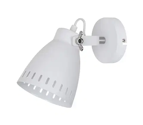 Svietidlá  MB-HN5050-1-WH+S.NICK - Nástenné svietidlo FRANKLIN 1xE27/60W/230V MB-HN5050-1-WH+S.NICK