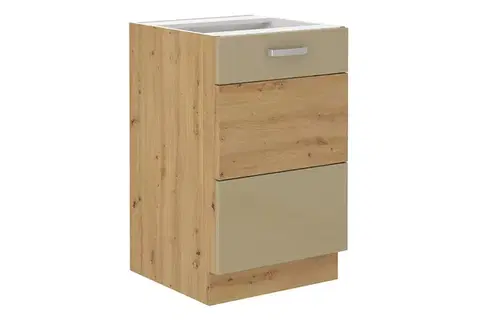 Kuchynské skrinky AXEL kuchynská skrinka 50 ZL 1F, capucino/dub artisan