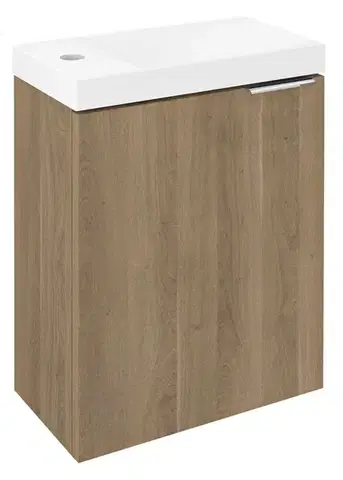 Kúpeľňový nábytok SAPHO - LATUS X umývadlová skrinka 39,4x50x22cm, dub Cuneo LT110-2525