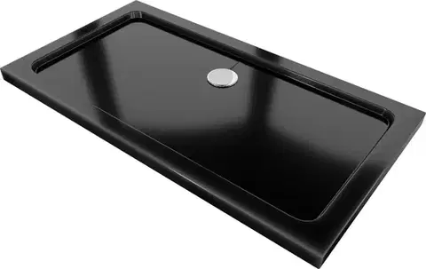Vane MEXEN - Flat sprchová vanička obdĺžniková slim 140 x 70, čierna 40707014