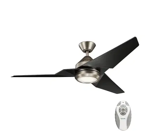 Ventilátory Elstead Kichler KLF-JADE-60-AP-LED Stmievateľný stropný látor JADE 18W/230V čierna+DO KLF-JADE-60-AP