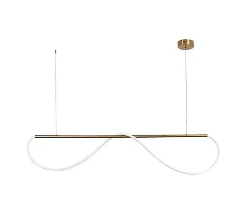 Svietidlá Light Prestige LED Luster na lanku MELECA LED/36W/230V 3000/4000/6000K 160 cm zlatý LP-2345/1P M GD
