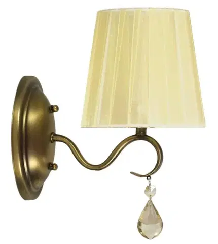 Nástenné svetlá Patinovaná nástenná lampa 1x40W E14 Fiesta