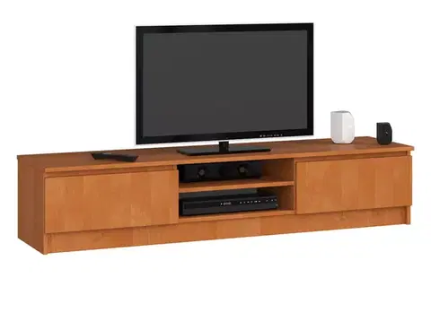 TV stolíky Dizajnový TV stolík ROMANA160, jelša