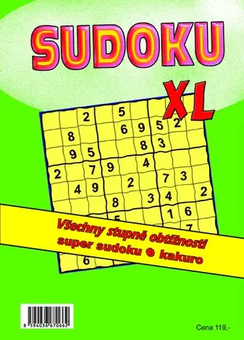 Krížovky, hádanky, hlavolamy Sudoku XL
