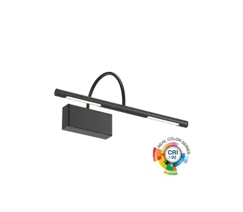 Svietidlá Redo 01-3465 - LED Obrazové svietidlo KENDO LED/6W/230V 34,4 cm CRI 92 čierna 01-3465