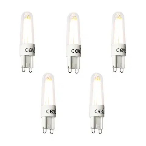 LED osvetlenie Sada 5 ks G9 LED žiarovka 2,5W 240lm 2300K