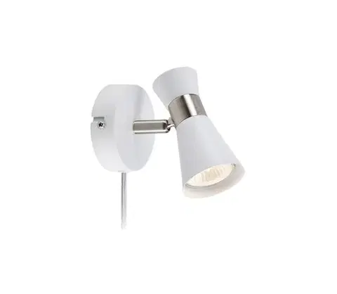 Svietidlá Markslöjd 108627- Nástenné bodové svietidlo FOLIE 1xGU10/7W/230V biela/matný chróm 108627