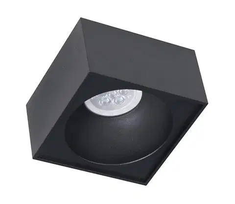 Svietidlá  Podhľadové bodové svietidlo BALI 1xGU5,3/MR16/25W/12V hranatý čierna ML0084