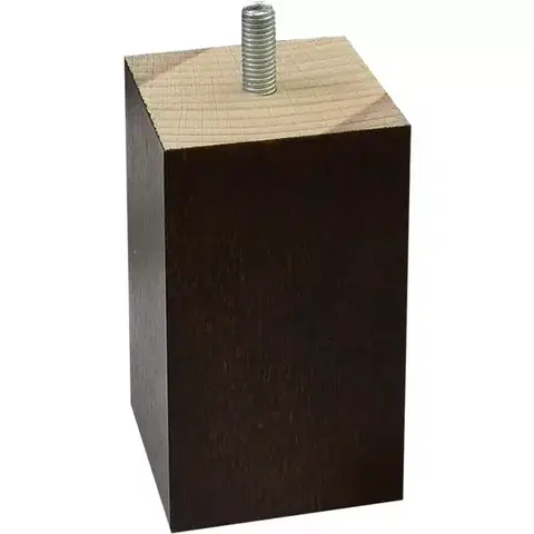 Nábytkové nohy a pätky Drevená nábytková noha 100/55/55 mm štvorcová, wenge