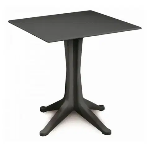 Záhradné stolíky Kinekus Stôl PONENTE antracit 70x70cm