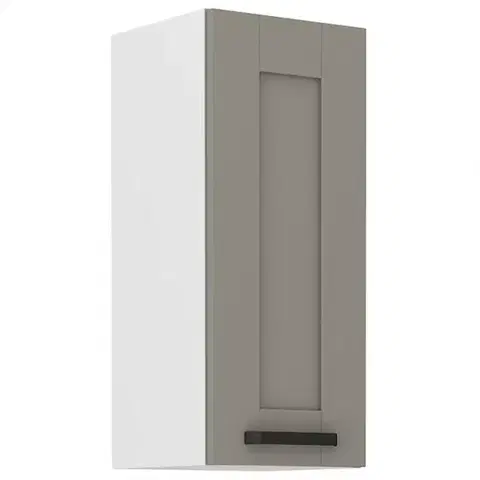 Kuchynské skrinky visiace Kuchynská skrinka Luna claygrey/biela 30G-72 1F