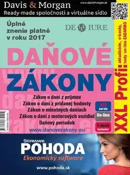Dane, účtovníctvo Daňové zákony 2017