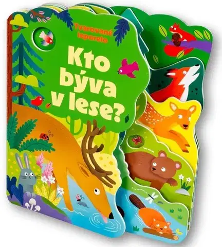 Leporelá, krabičky, puzzle knihy Tvarované leporelo: Kto býva v lese? - Alice Beecham,Lu Paul