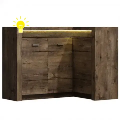 Komody LED osvetlenie k rohovej komode INFINITY 15 Tempo Kondela