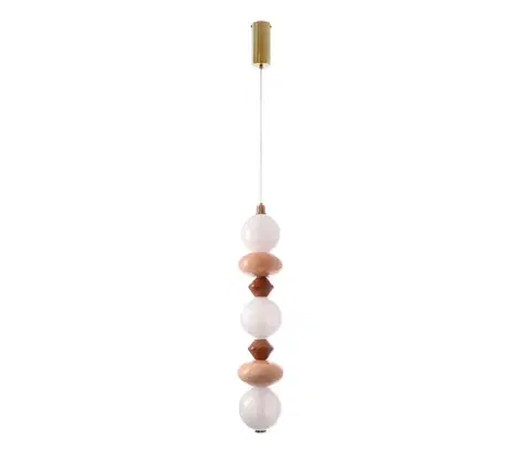 Svietidlá  LED luster na lanku FLORES LED/20W/230V zlatý/oranžový/hnedý 33-50670