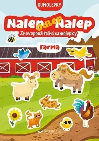 Nalepovačky, vystrihovačky, skladačky Nalep, odlep, nalep! - Gumolepky Farma