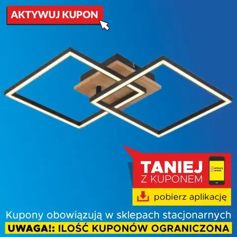 Moderné lampy do obývačky Stropné svietidlo Alma 2K WOOD AC-AL2KWOL 20W PL2