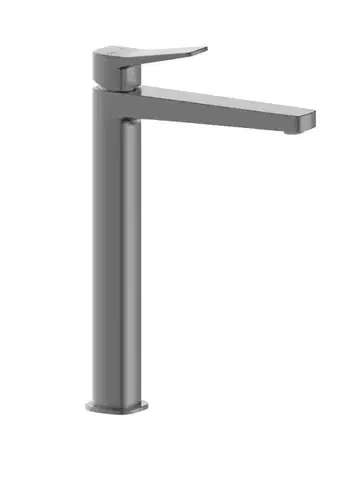 Kúpeľňové batérie KFA - Malaga umývadlová batéria, nástenná so záverom klik-klak, PVD gun metal grey 4522-712-61