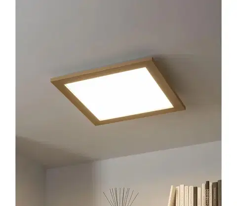 Svietidlá BRILAGI - LED Stropné svietidlo SLIMFRAME WOOD LED/36W/230V 49,5x49,5 cm hnedá BG1538+EG99422