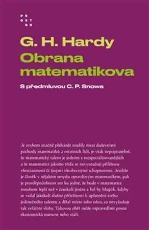 Matematika, logika Obrana matematikova - G. H. Hardy