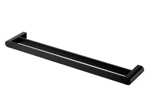 Kúpeľňové doplnky FUTURA BLACK Vešiak 610  dvojitý čierny 02967