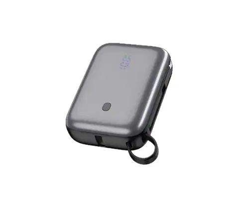 Predlžovacie káble  Powerbanka 10000 mAh 20W Power Delivery so vstavaným USB-C káblom 1m čierna PMPB1020C