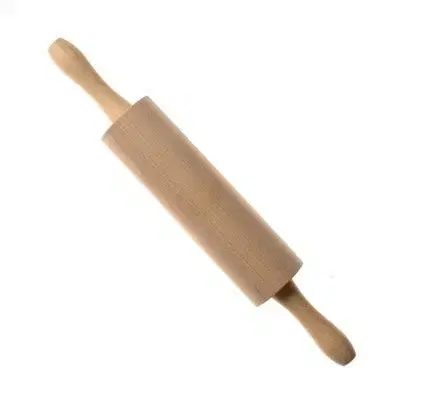 Kuchynské valčeky Kinekus Valček na cesto drevený celková dĺžka 54cm, priemer 8cm