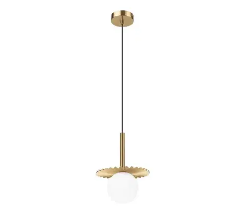 Svietidlá  Luster na lanku CHITA 1xG9/5W/230V zlatý LM-1.277/MIEDŹ