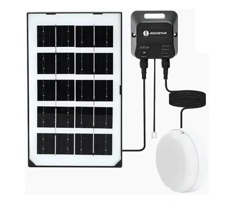 LED osvetlenie  B.V.  - LED solárne svietidlo LED/35W/12V 3000 mAh 6500K priemer 16,8 cm B1020135E