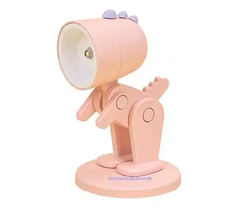 Lampy Bohemia-Design LED stolná lampa LED/0,06W/3xLR41 dinosaurus ružová DIN-P
