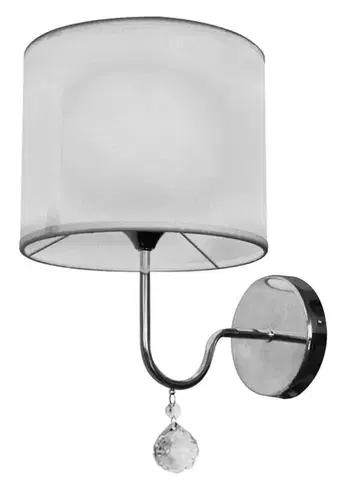 Nástenné svetlá Nástenná lampa 1X60W E27 biela BRAVA