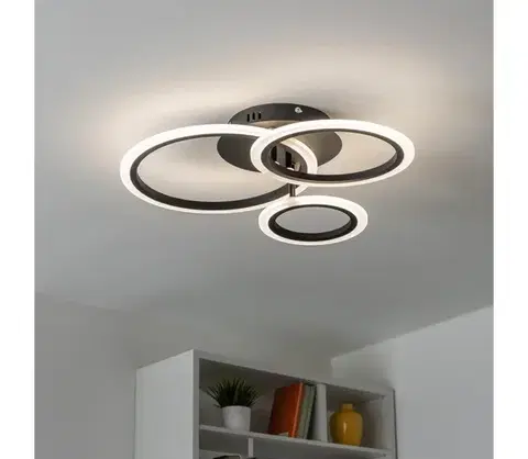 Svietidlá BRILAGI - LED Stmievateľný prisadený luster ORBITS LED/40W/230V 3000-6500K čierna + DO BG-J3340/B