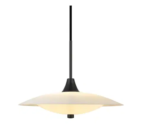 Svietidlá Halo Design 991294 - Luster na lanku BARONI 2xG9/18W/230V pr. 35 cm biela/čierna 991294