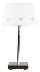 Stolové lampy Saténová/biela kancelárska stolová lampa