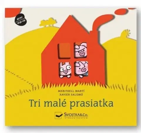 Leporelá, krabičky, puzzle knihy Tri malé prasiatka - Priestorová rozprávka - Martí Meritxell