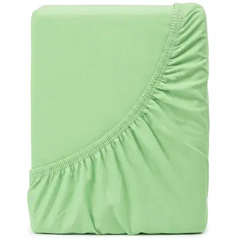 Plachty 4Home jersey prestieradlo Ideál zelená, 180 x 200 cm