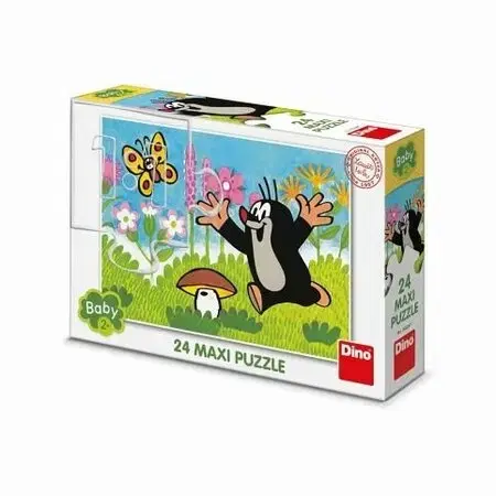 Puzzle Dino Puzzle Krtko a hríb 66x47cm 24 dielikov v krabici 30x20x6cm 24m+