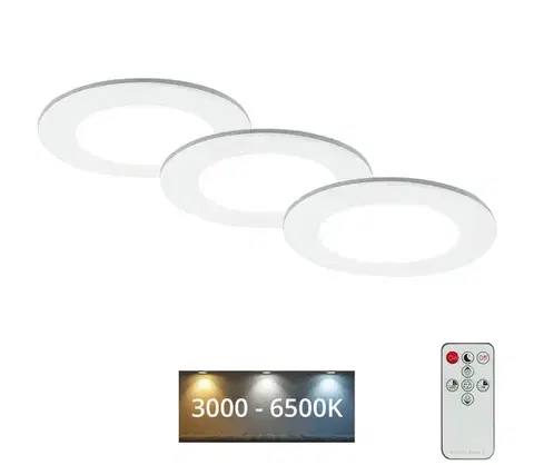 Svietidlá Briloner - SADA 3x LED Kúpeľňové podhľadové svietidlo LED/4,8W/230V IP44 + DO 7034-036