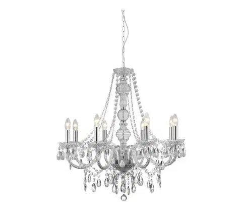 Svietidlá Searchlight 8888-8CL - Luster na reťazi MARIE THERESE 8xE14/40W/230V 8888-8CL