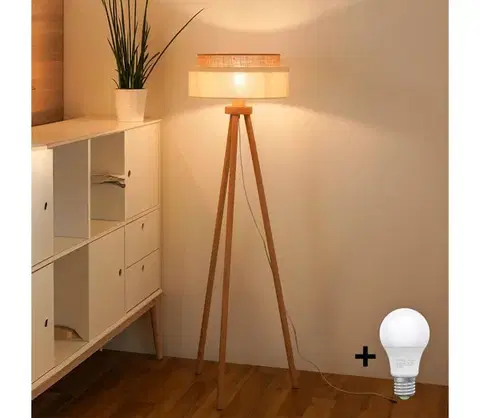 Lampy BRILAGI - LED Stojacia lampa BOHO STYLE 1xE27/15W/230V 8590828607670