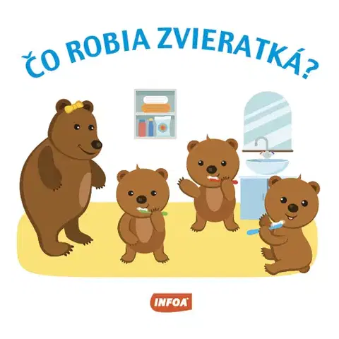 Leporelá, krabičky, puzzle knihy Čo robia zvieratká?