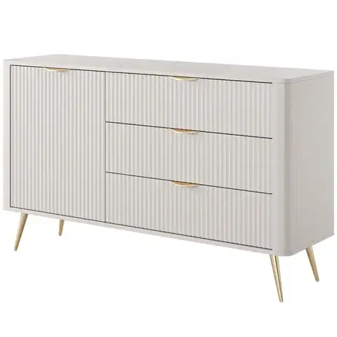 Komody do spálne Komoda Lante D 138 D3S beige