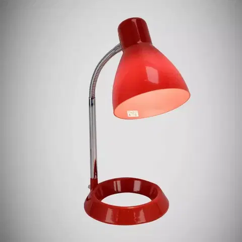 Moderné lampy do obývačky Stolná lampa Kati E27 červená 02858 LB